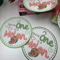 Sweet Surprises: "You're One in a Melon" Printable Tags