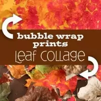 Creative Autumn Leaf Collage Using Bubble Wrap Art